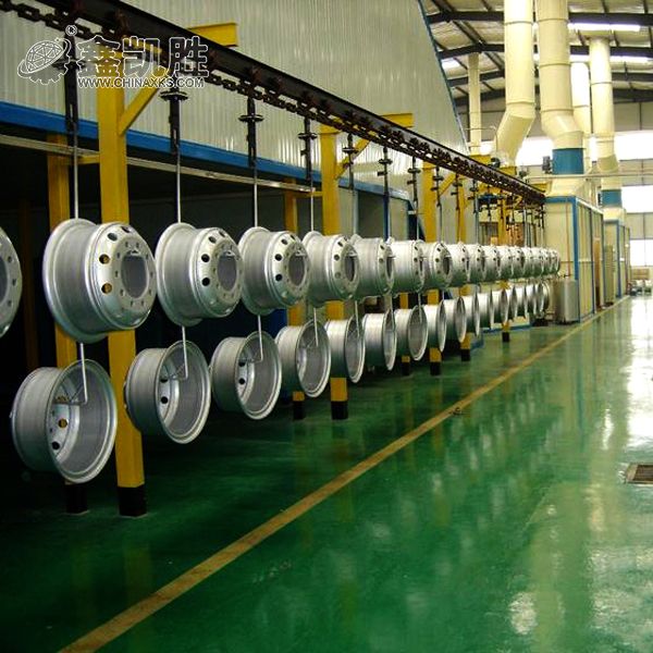 汽車輪轂靜電噴塗設備(bèi) 汽車輪轂靜電噴(pēn)塗設備