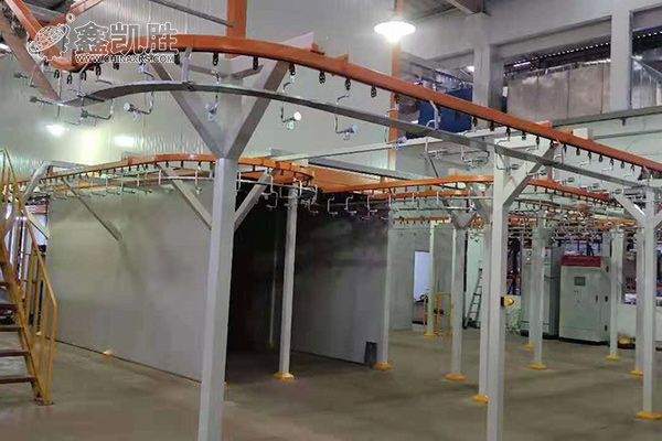 全自動噴塑生產線（xiàn）設備典型的噴塗技巧