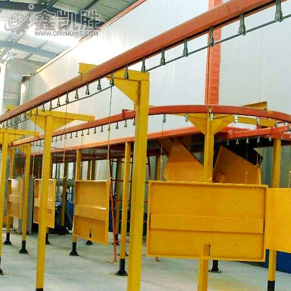 金屬件噴塗設備-噴塑流水線設備 金屬件(jiàn)噴塗設備-噴塑流水線設備