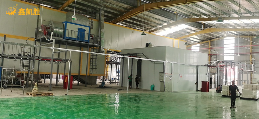 粉末靜(jìng)電噴塗生產線